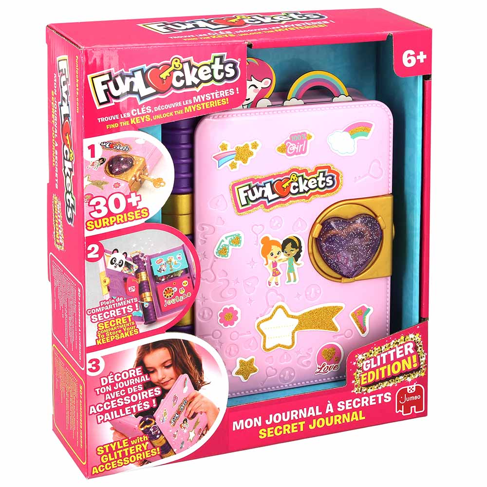 Fun Lockets - Secret Journal - Glitter Edition - 30+ Pcs