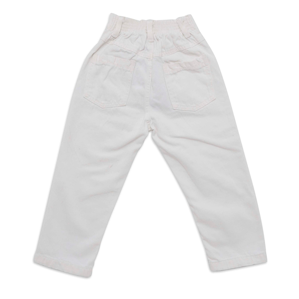 Little Kangaroos - Boy Semi Elastic Denim Jeans - White