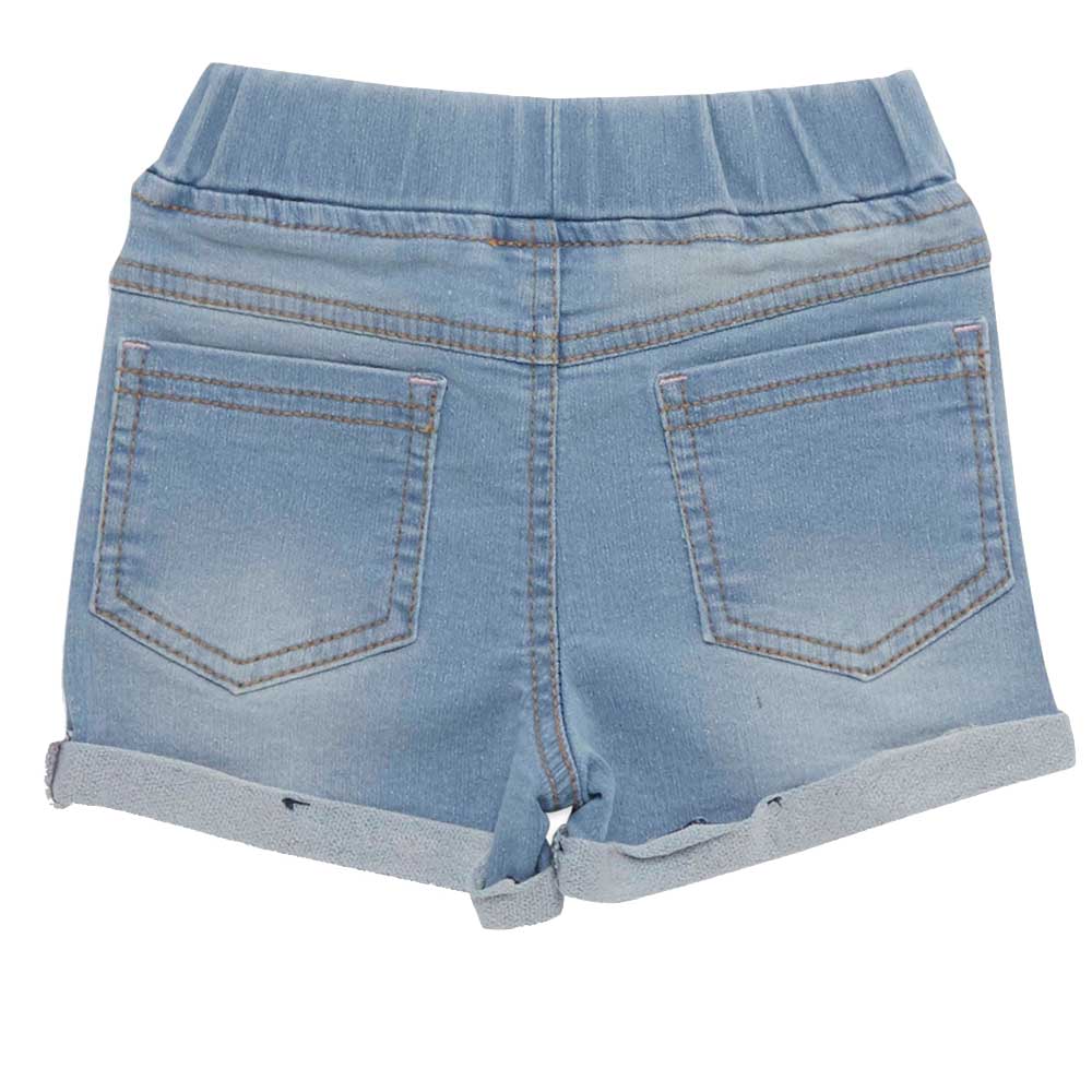 Little Kangaroos - Girl Denim Shorts - Light Blue