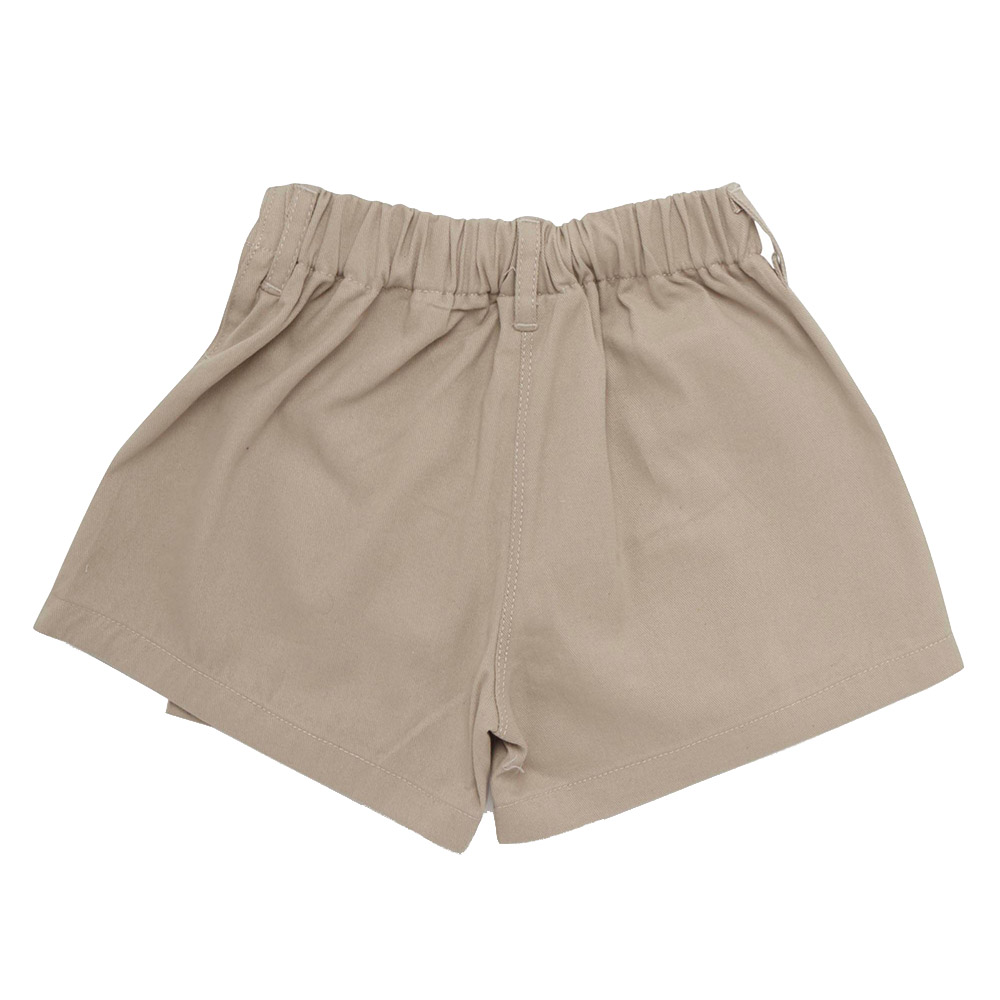 Little Kangaroos - Girl Button-Up Woven Skort - Fawn
