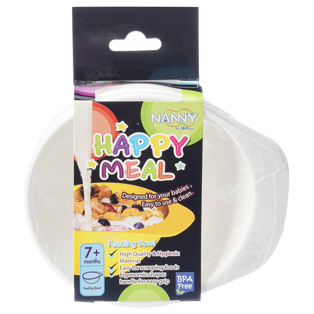 Uniq Kidz - Baby Feeding Bowl With Handle - White