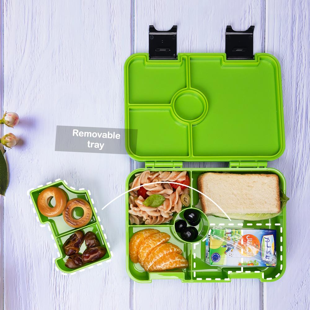Eazy Kids - Bento Lunch Box with Sandwich Cutter Set - Goal Time