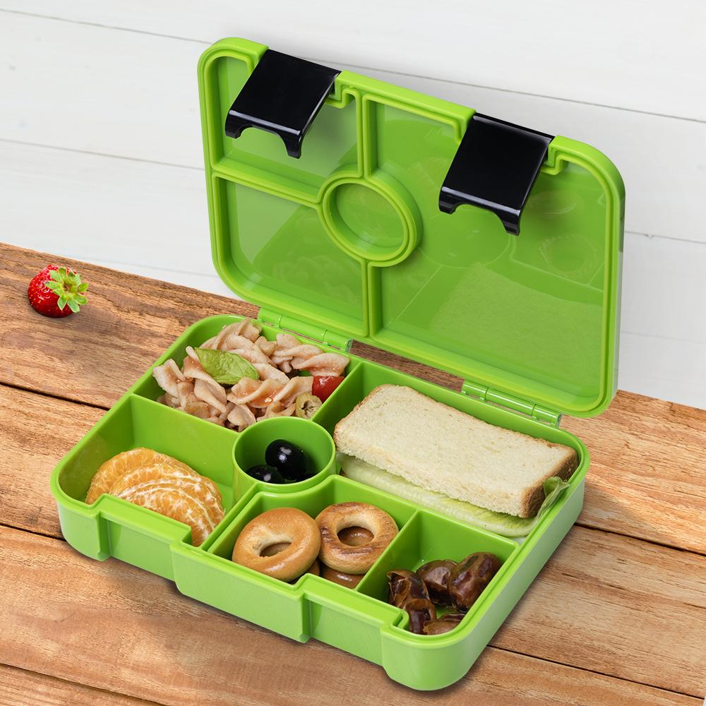 Eazy Kids - Bento Lunch Box with Sandwich Cutter Set - Goal Time