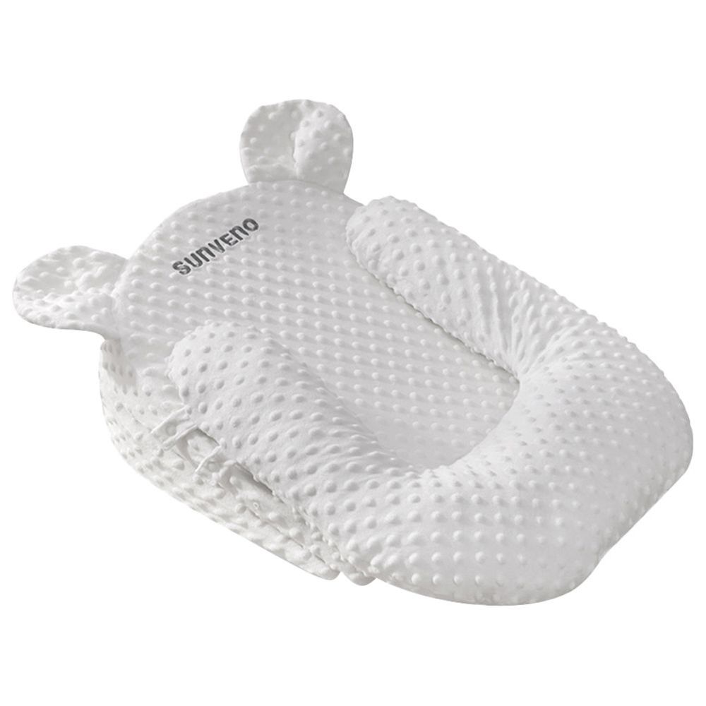 Sunveno Portable Baby Anti-spill Milk U Shape Pillow with 10 & 15 Degree Slope Pad