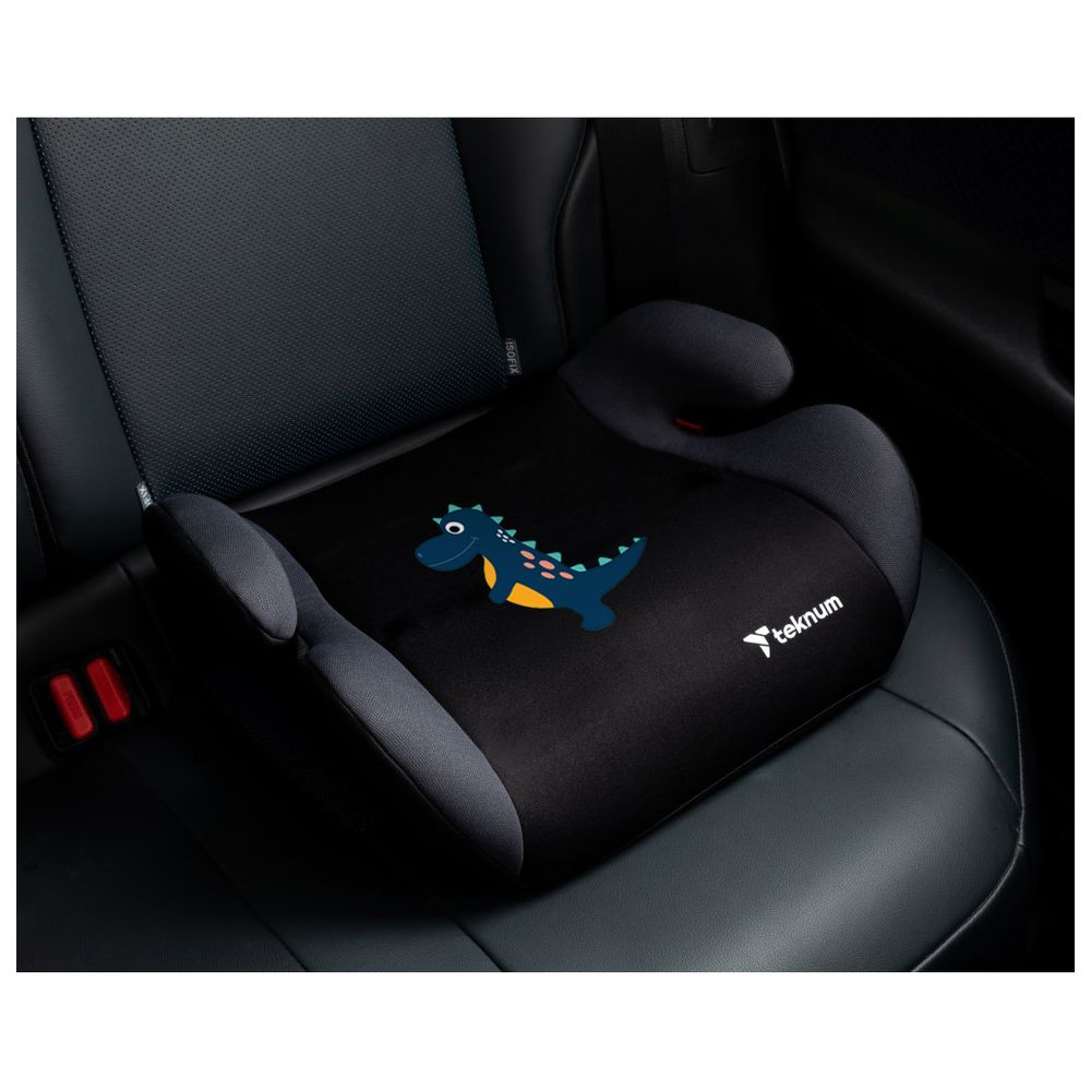 Teknum Happy Dinosaur Car Seat Booster - Grey