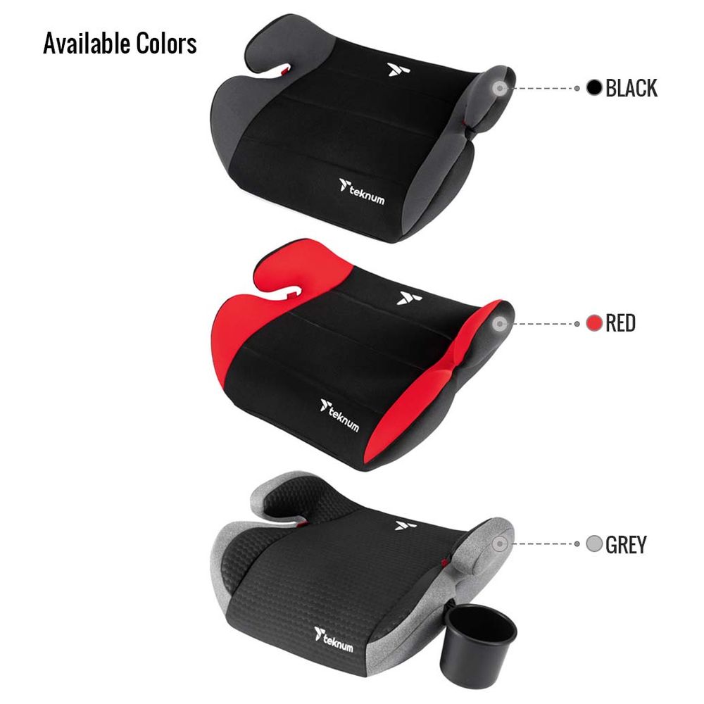Teknum - Car Seat Booster Mars Group 2/3 - Grey