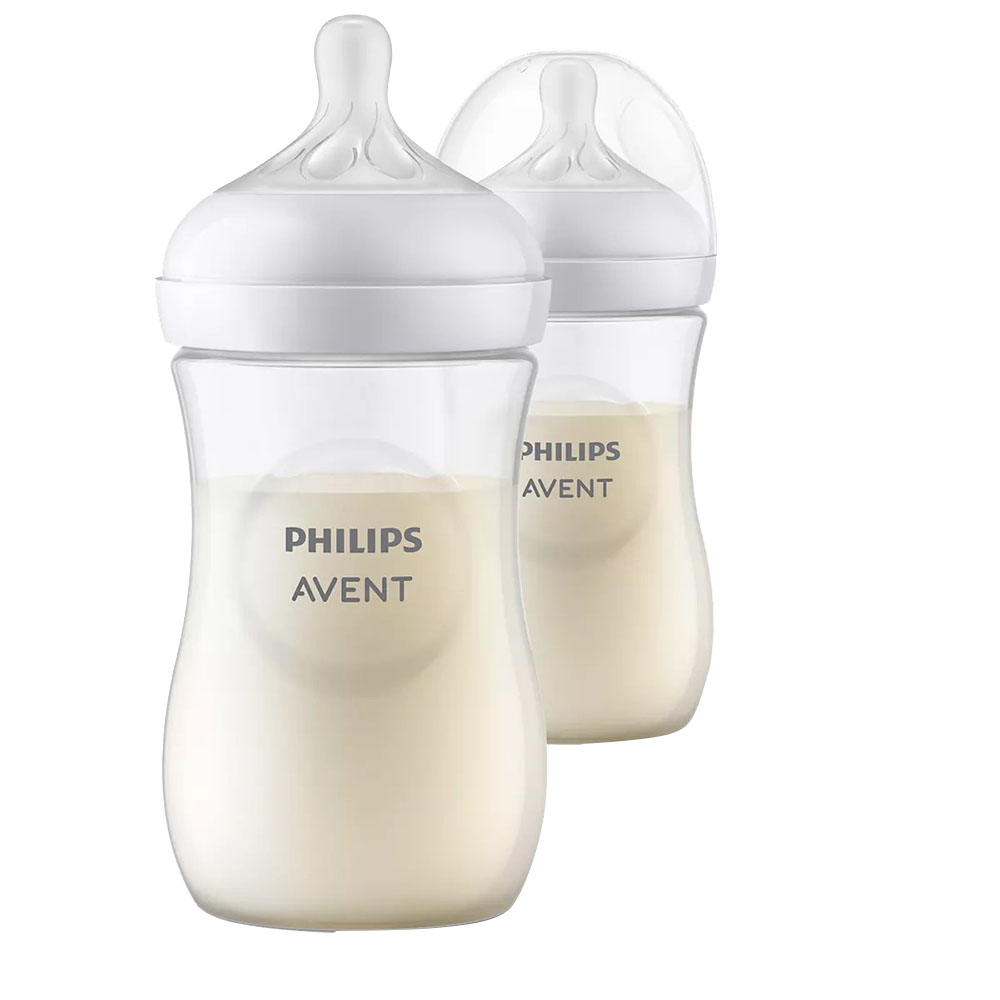 Philips Avent - Natural Response Baby Feeding Bottle 260ml - Pack of 2