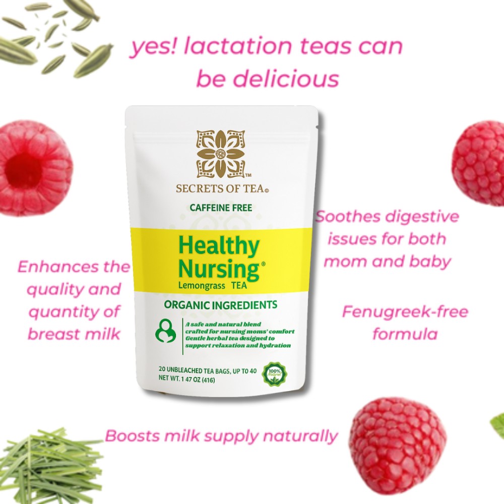 Secrets Of Tea - Healthy Nursing Lactation Tea - Lemongrass