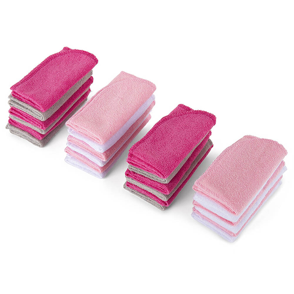 Sugar Sprinkle - Absorbent Washcloth - Pink - Pack of 24