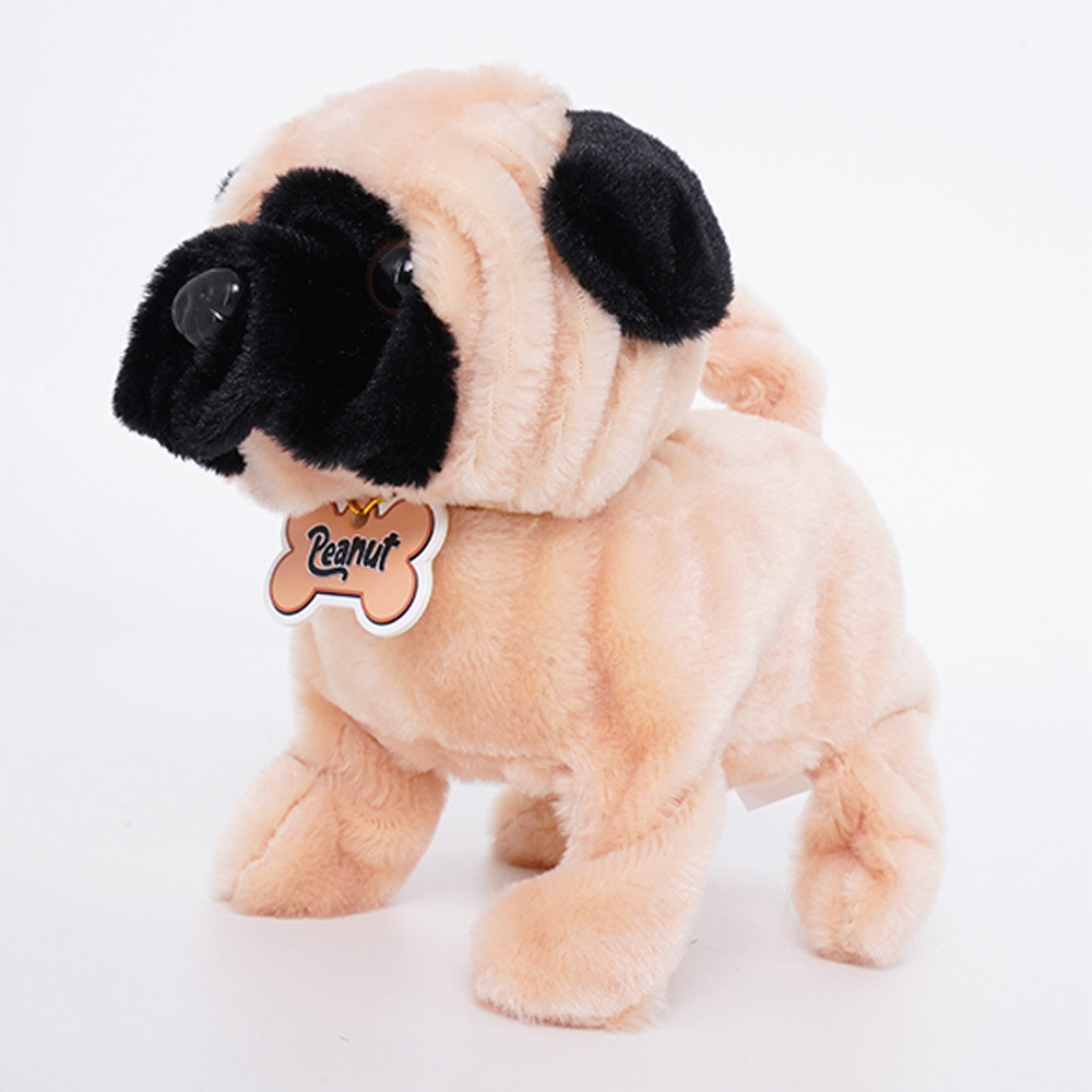 Pugs At Play - Battery Operated Walking Pet Pug - 6.5-Inch