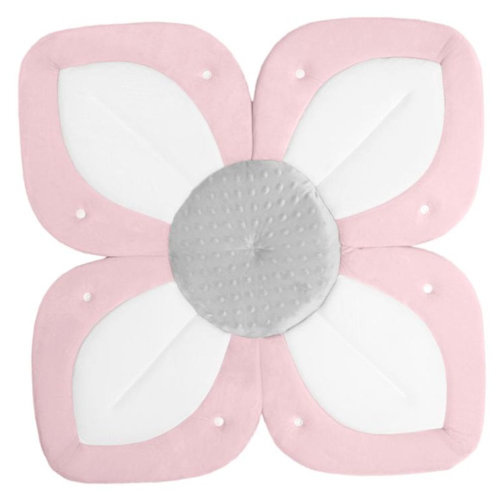 Blooming Bath Lotus with Snaps Light Pink/White/Gray