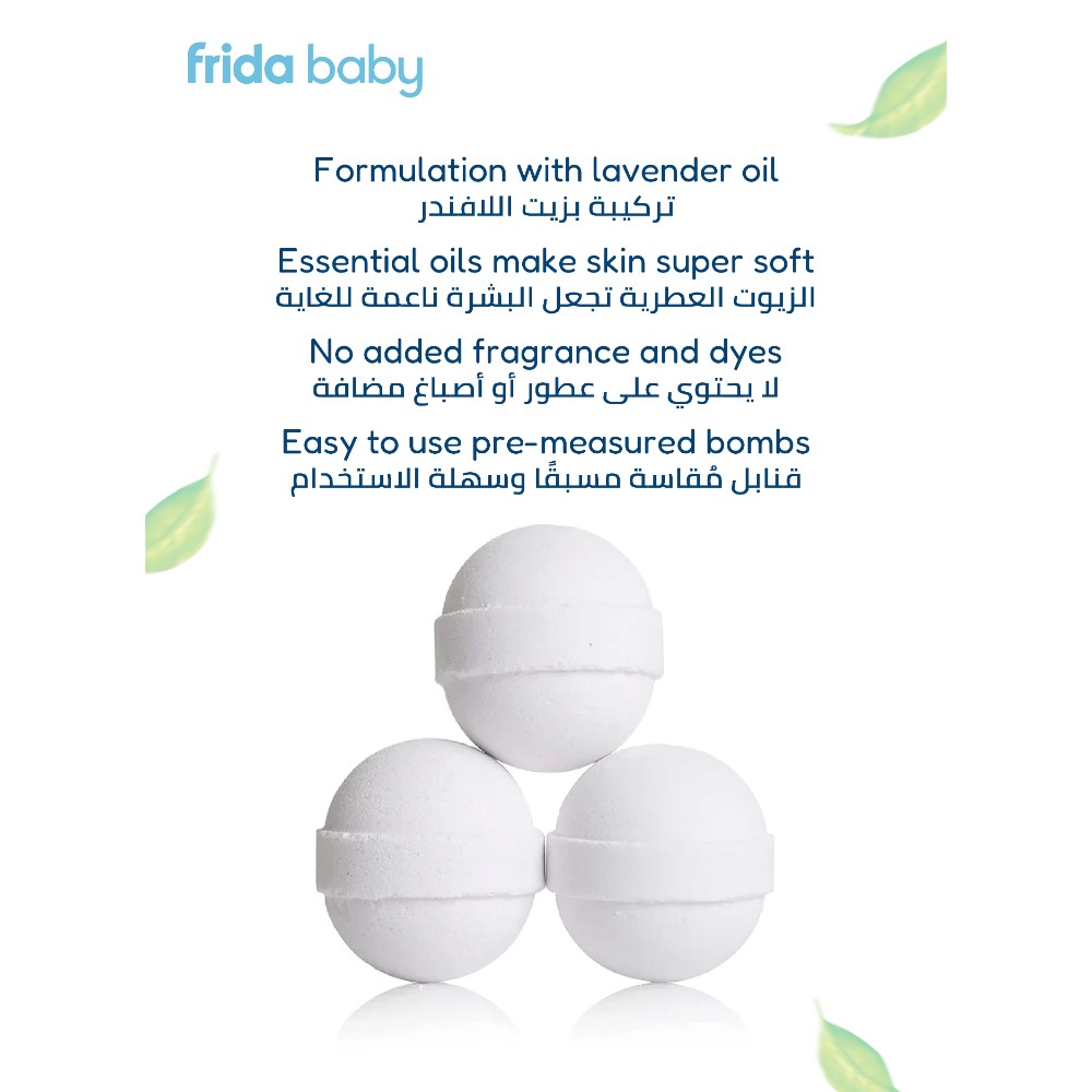 Fridababy - Sleep Frida Natural Vapor Bath Bombs For Bedtime - Lavender - Pack of 3