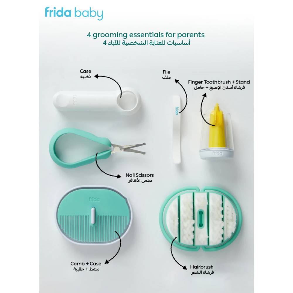 Fridababy - Baby Grooming Kit - 4-in-1 Care Set, Safe & Gentle Grooming