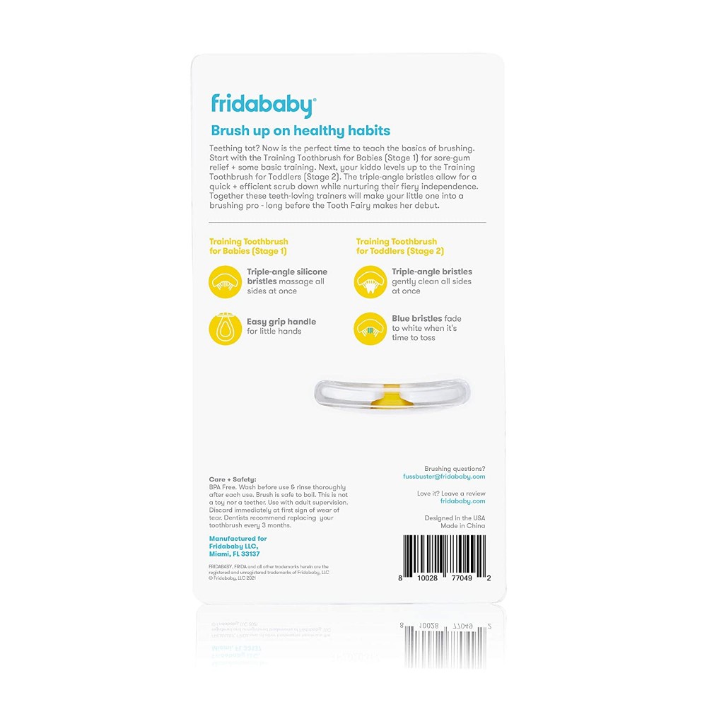 Fridababy - Grow-With-Me Toothbrush Set BPA-Free - Soft Bristles