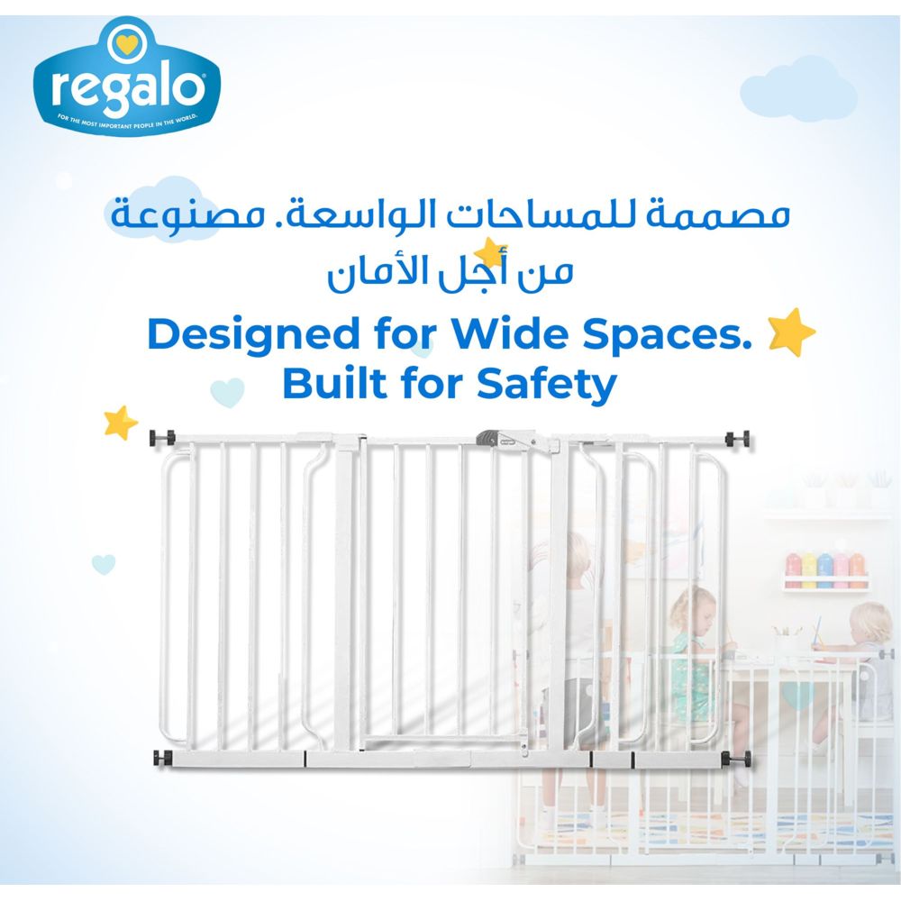 Regalo - Extra WideSpan Walk Through Gate - 142cm