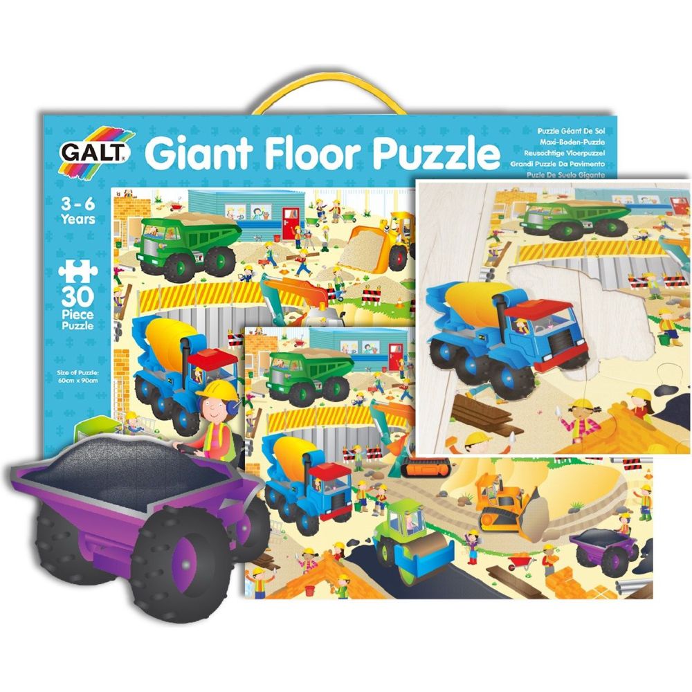 Galt Toys Construction Site Giant Floor Puzzle 30pc-Set