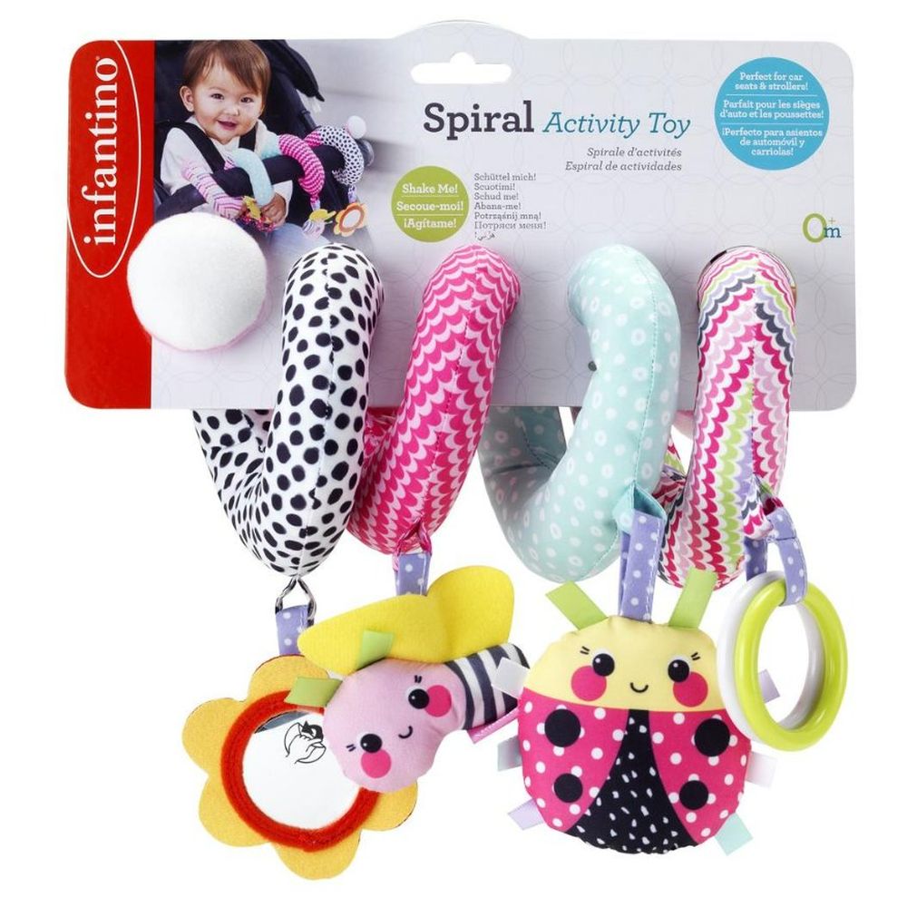 Infantino Spiral Activity Toy For Baby - Pink