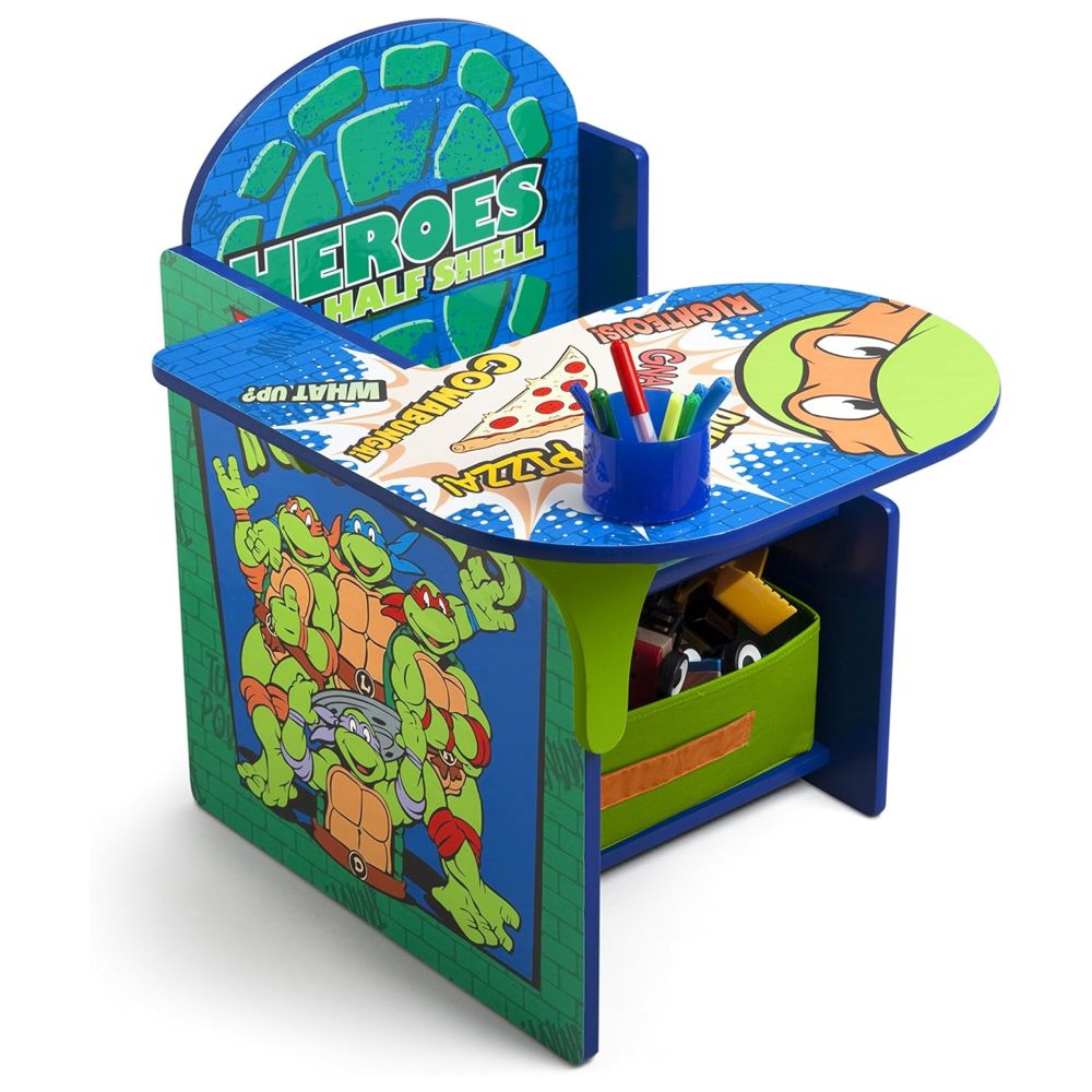 Delta Children - Ninja Turtles Chair Desk With Storage Bin