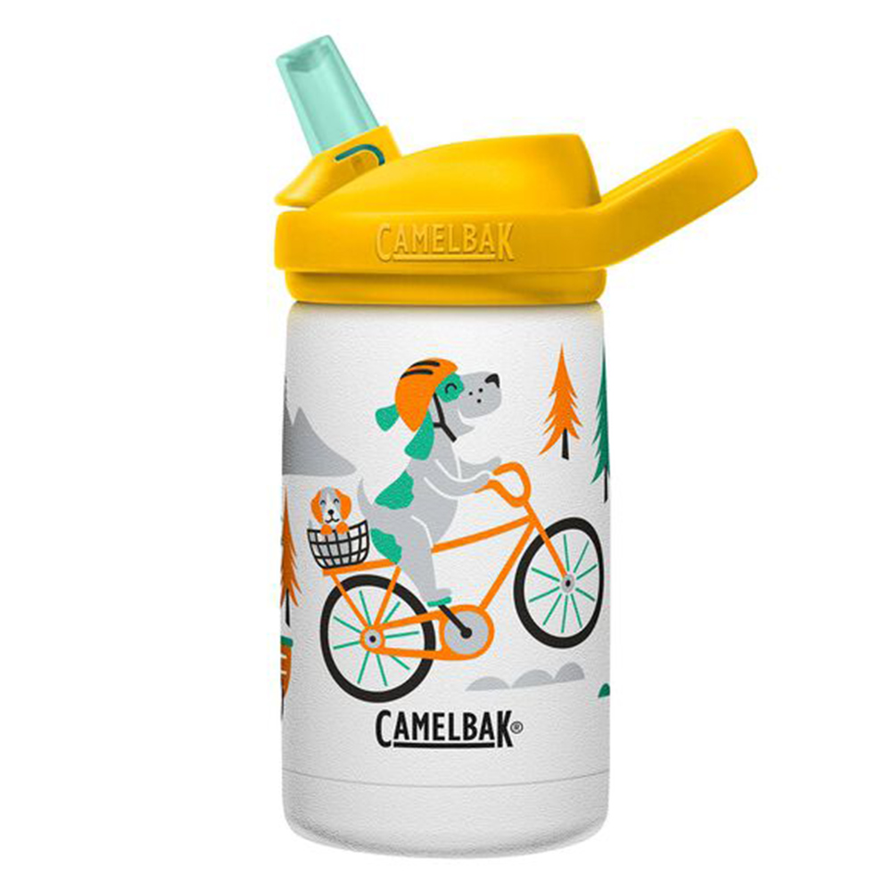 كاميل باك - زمزمية مياه إيدي + للأطفال ستانلس ستيل - للكلاب التي تركب الدراجات - 350 مل