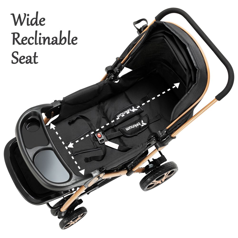 Teknum - Reversible Trip2 Stroller - Black