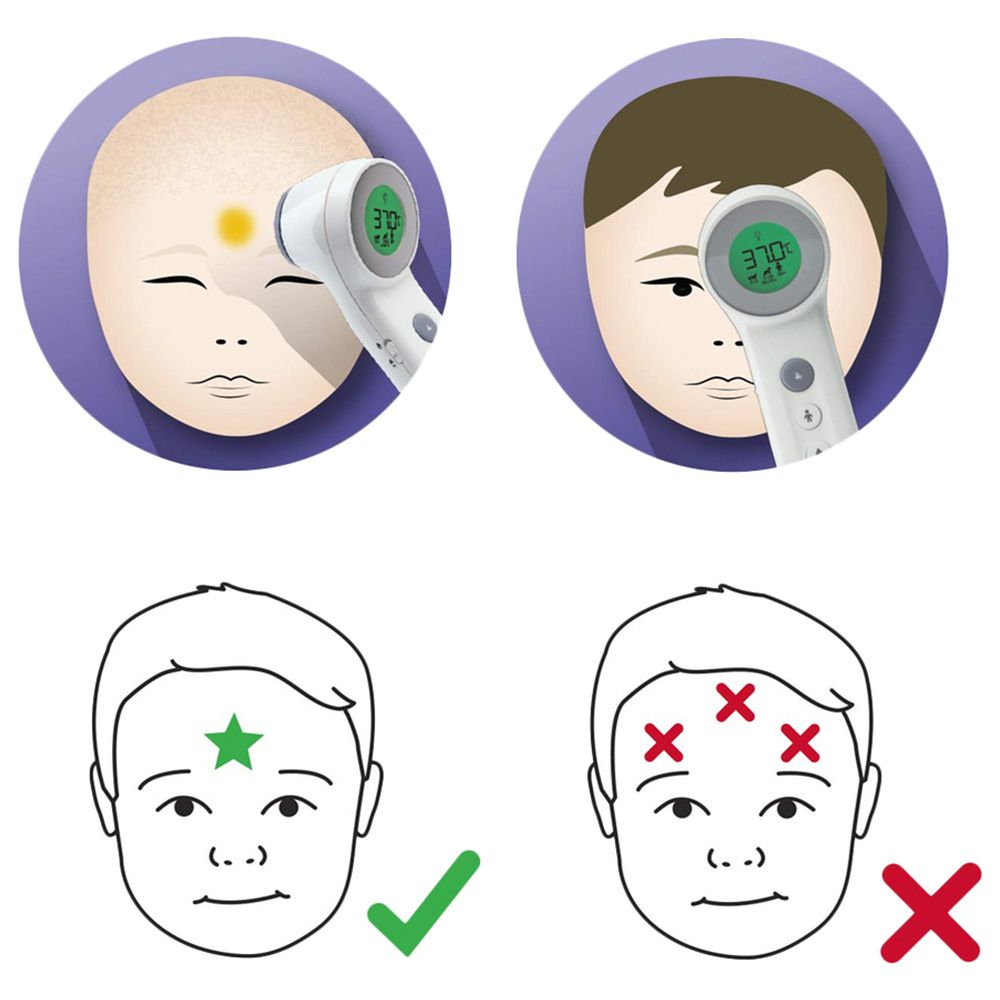 Braun BNT 400 No Touch + Touch Thermometer - White