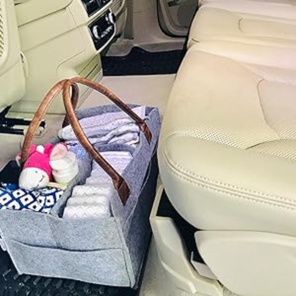 Bumble & Bird - Diaper Caddy Organizer - Grey/Brown