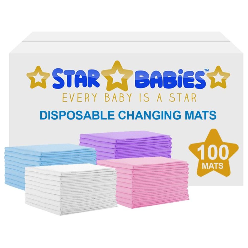 Star Babies - Disposable Changing Mats - 45x60cm - Pack of 100