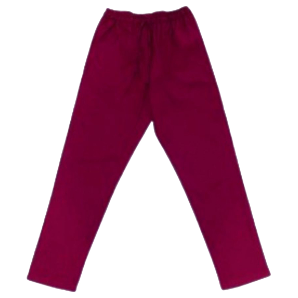 فيرونيكا - طقم قطعتين - طقم سكراب بولي فيسكوز للسيدات - عنابي