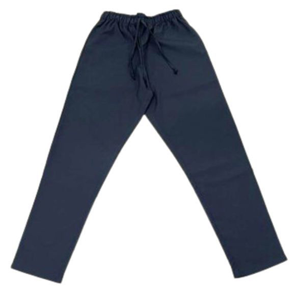 فيرونيكا - طقم قطعتين - طقم طبي بفتحة رقبة مزينة بخط - رمادي غامق