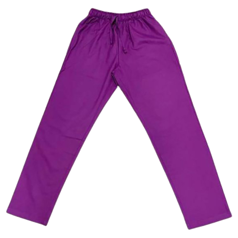 Veronica - 2pc-Set - V-Neck Scrub Uniform With 2 Pockets - Plum