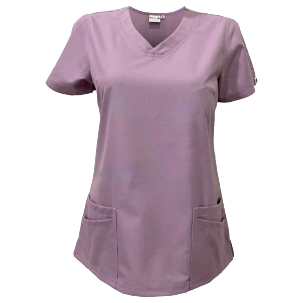 Veronica - Med Armour - 2pc-Set - Ladies V-Neck Scrub Uniform - Light Purple