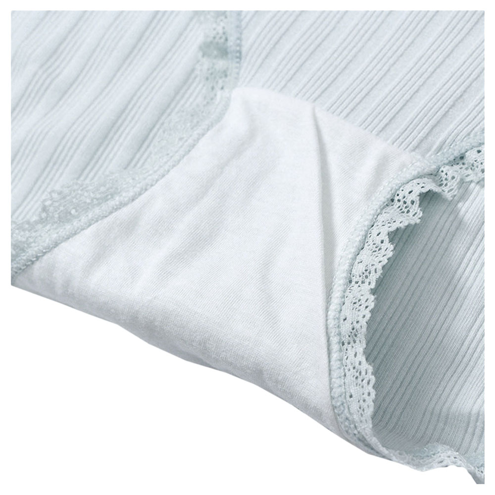 بلومنغ بلوسوم - كلوت حمل قطن متقاطع بخصر منخفض - أخضر