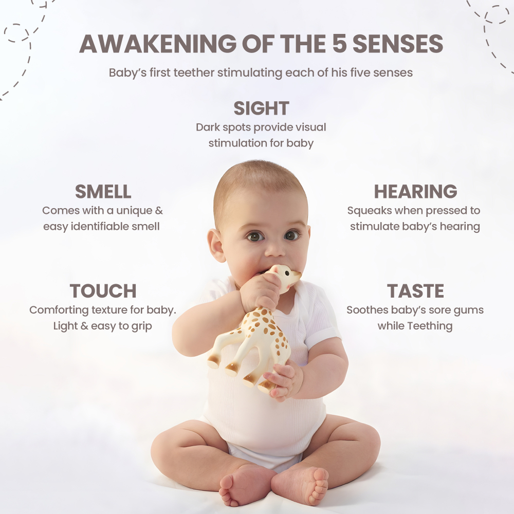 Sophie La Girafe So'Pure Trio Sophie La Girafe Brown Beige