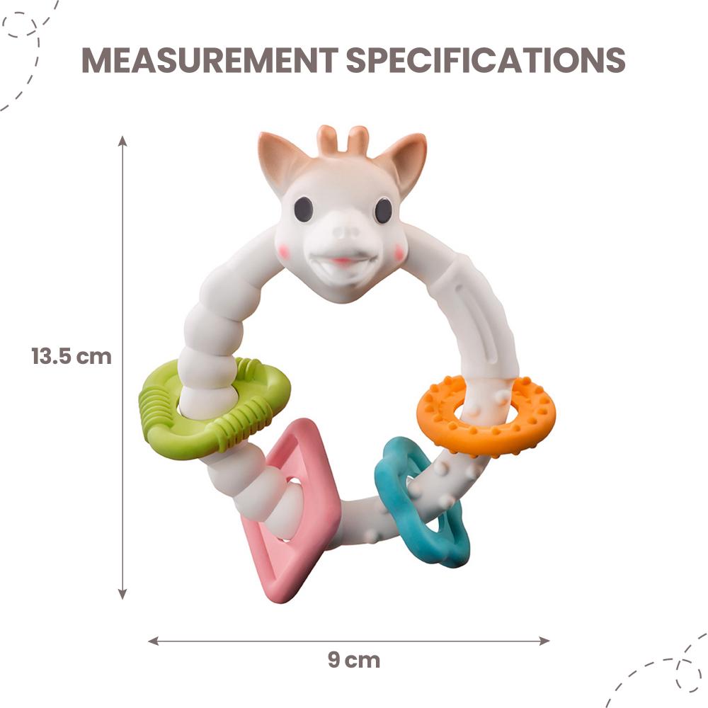 Sophie La Girafe So'Pure Teething Colo'Rings Brown White