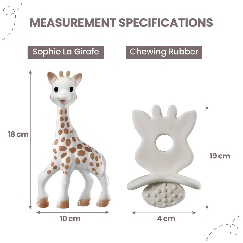 Sophie La Girafe So'Pure & Teething Rubber Brown White