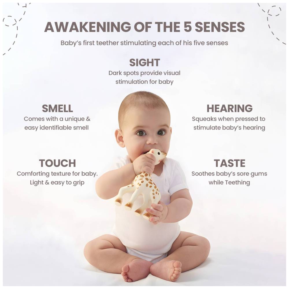 Sophie La Girafe So'Pure & Teething Rubber Brown White