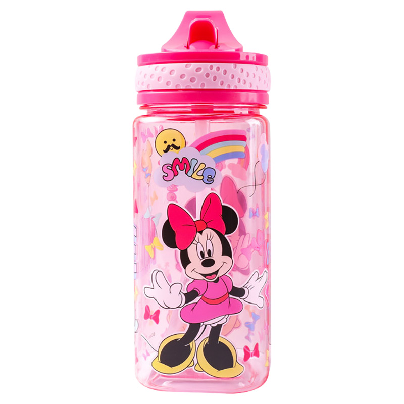 ديزني - زمزمية مياه ميني سكوير بمصاصة - 480 مل