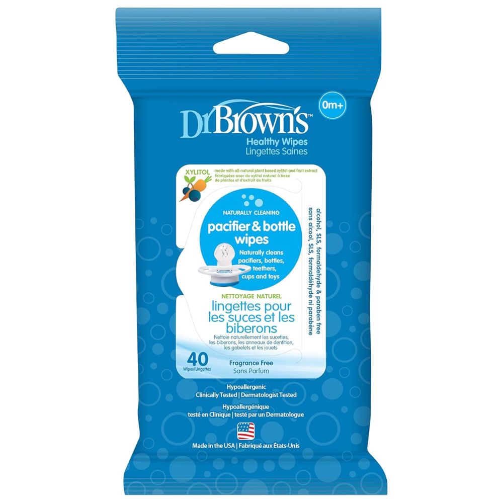Dr. Brown's Pacifier & Bottle Wipes - Pack of 40