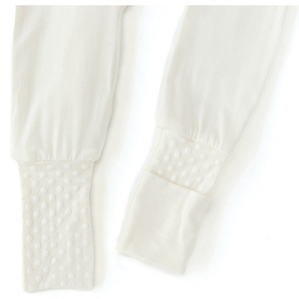 Anvi Baby - Organic Bamboo Zipper Romper- Daisy White