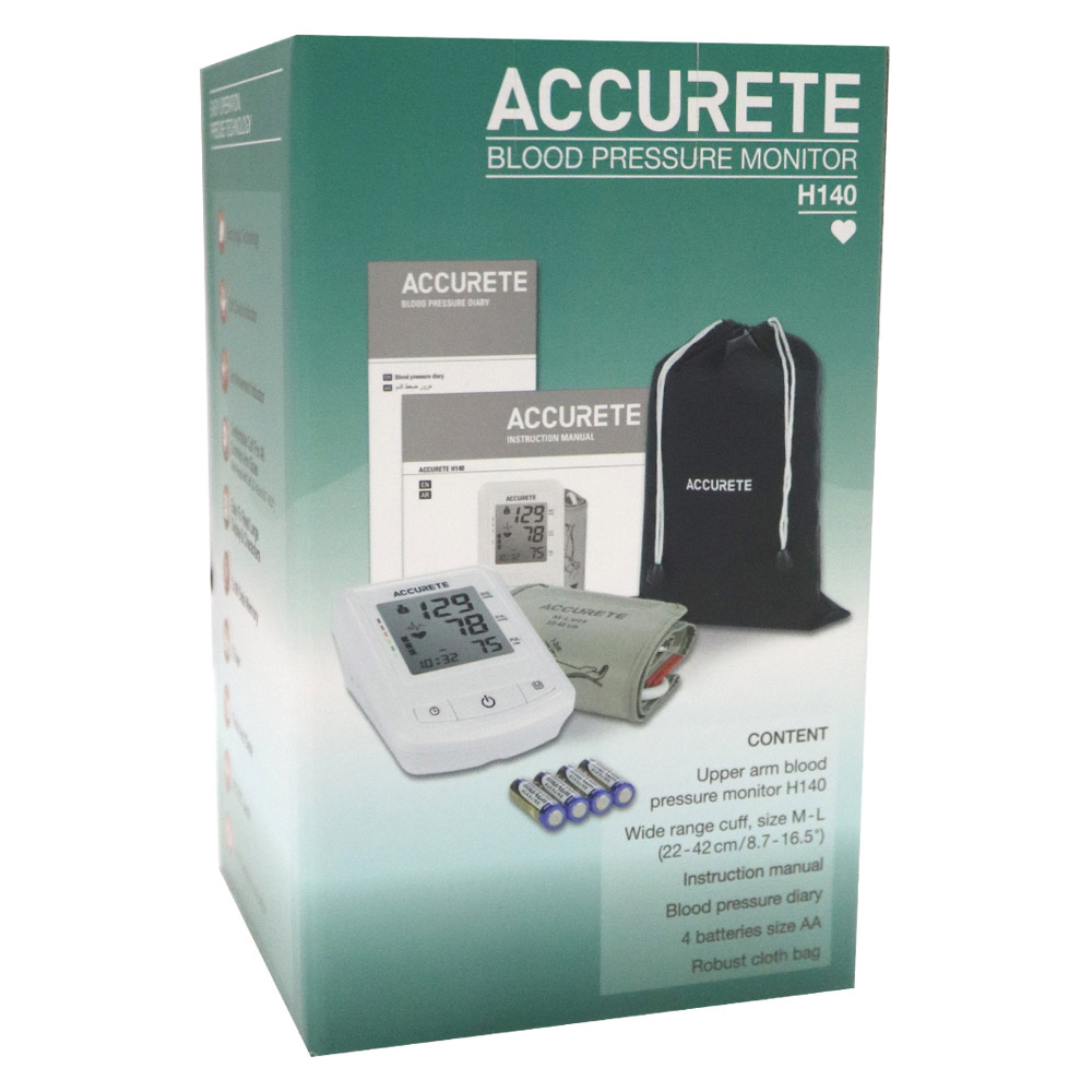 Accurete - Blood Pressure Monitor H140 - White
