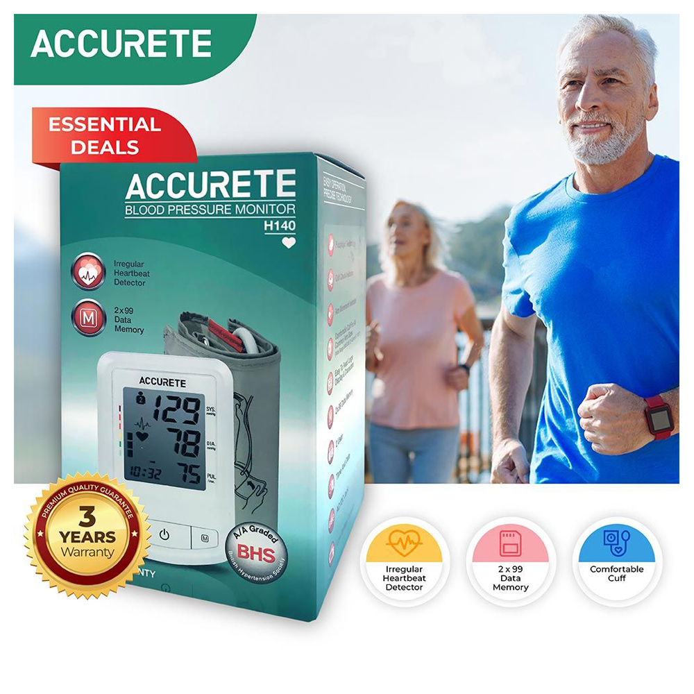 Accurete - Blood Pressure Monitor H140 - White