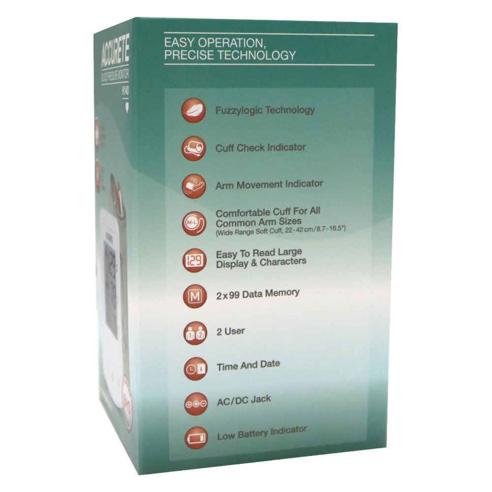 Accurete - Blood Pressure Monitor H140 - White
