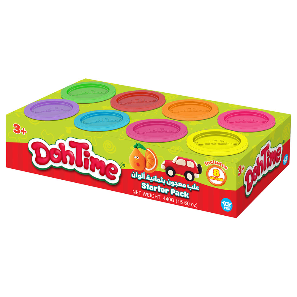 DohTime - Bright Colors 59.14ml Dough Compound - Pack of 8
