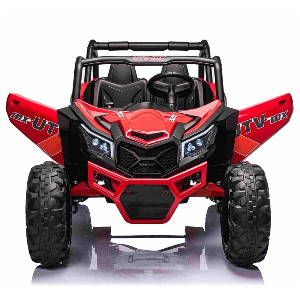 Amsham - Jeep UTV Style Electric 4X4 Rideon Buggy - Red - 24V