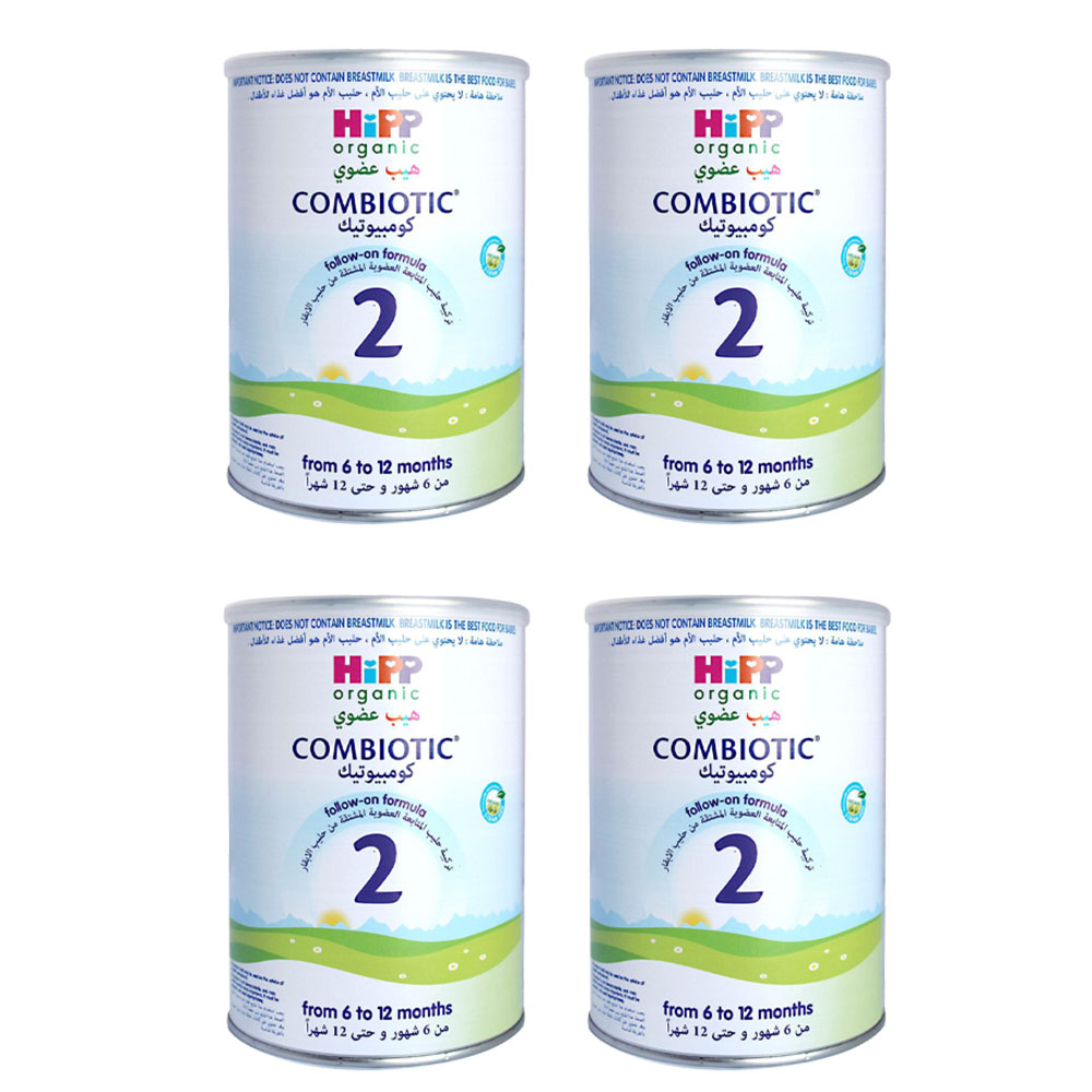 Hipp Organic - Combiotic Stage 2 Follow-on Formula - 800 gm - Pack of 4