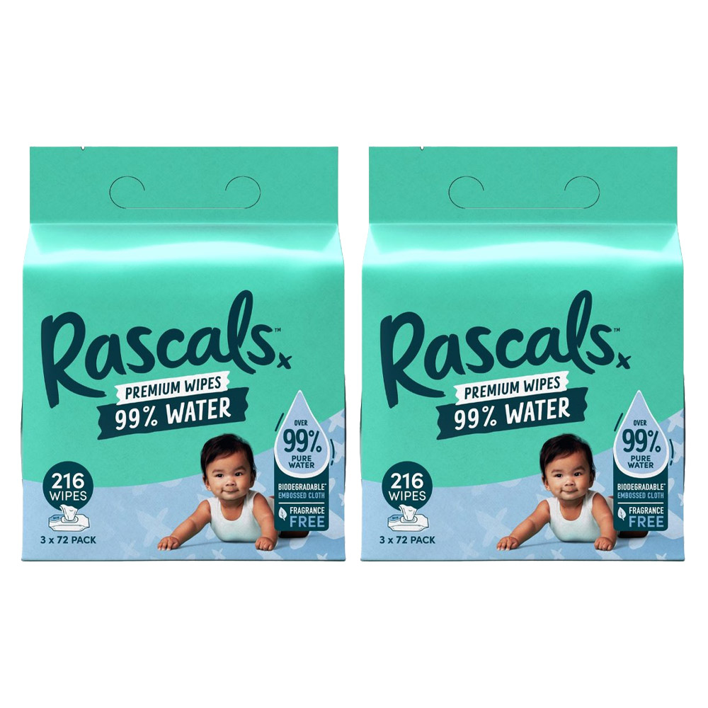 Rascals - Premium Baby Sensitive Wipes - 432 Wipes