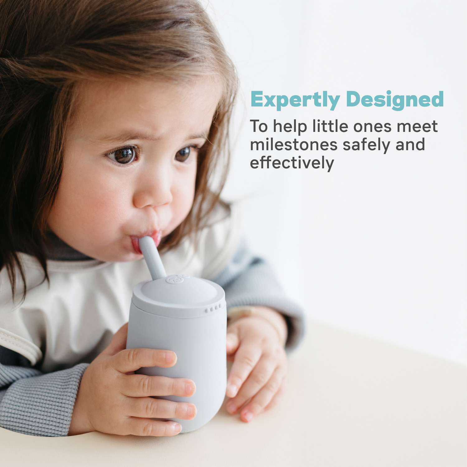 Ezpz - Mini Cup & Straw Training System - Blush - 118ml