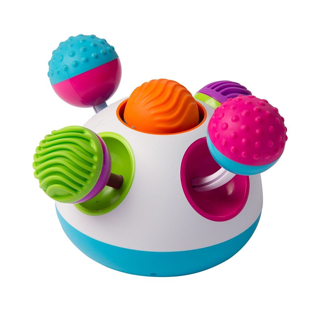 Fat Brain Toys - Klickity - Sensory Toys for Infant Development, Multi-Texture Play