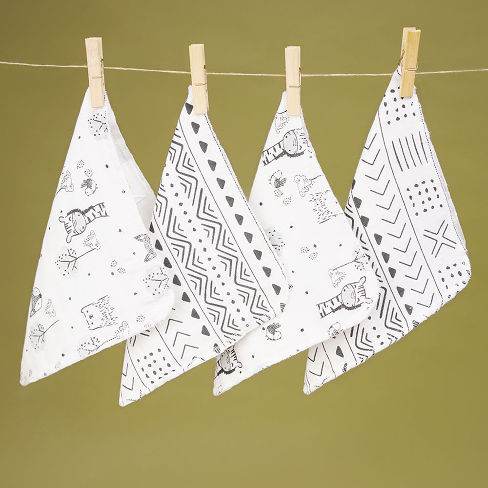 Fancy Fluff - Bamboo Muslin Napkins - Wilderness - 4pcs