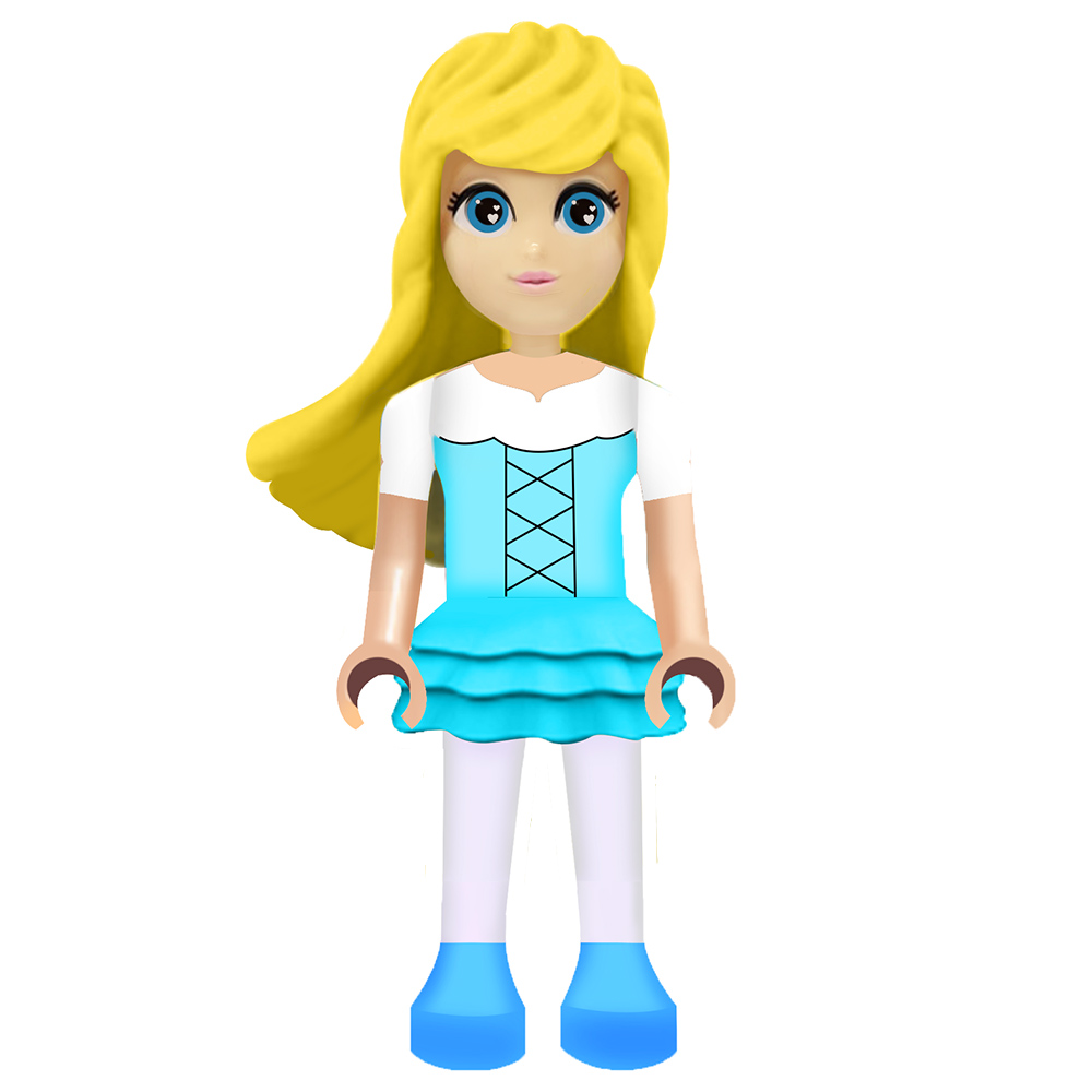 Love Diana - Royal Carriage Building Set With Figure 150Pcs